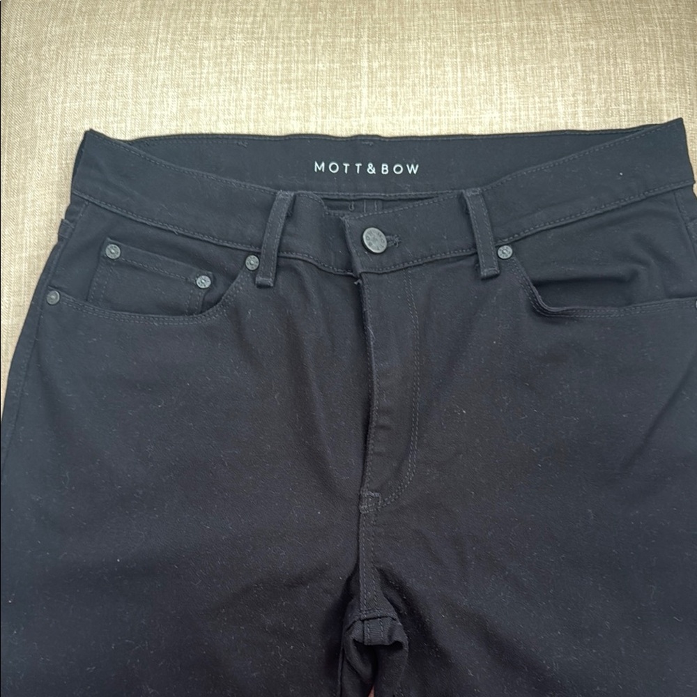 Black Slim Fit Jeans with Smooth Finish